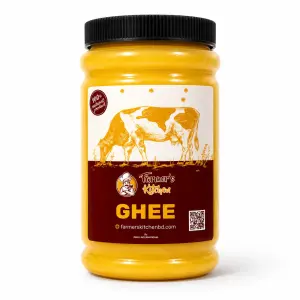 Farmer's Kitchen Pure Cow Ghee — 100% Natural | Traditional Bangladeshi Ghee